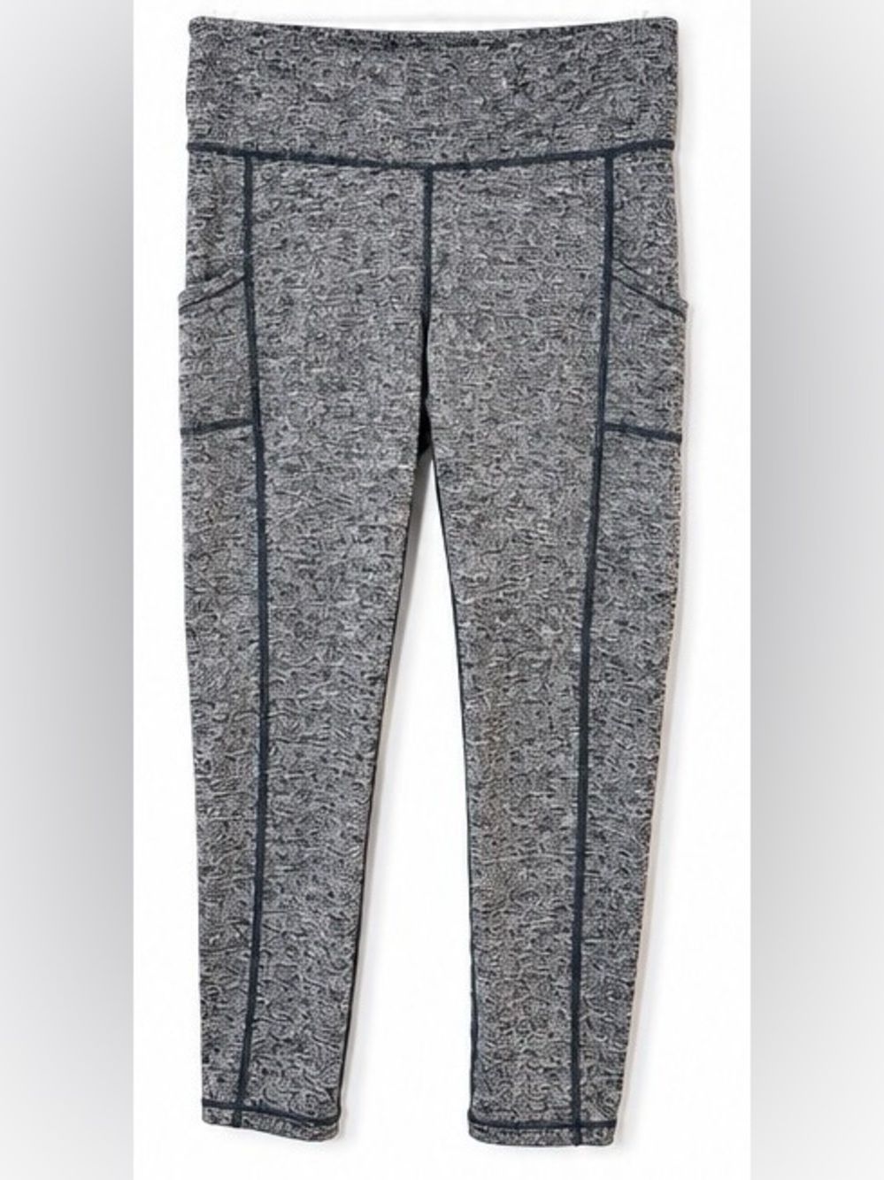 J.Jill Fit Gray Heathered Pocket Leggings XS Petite Athletic Yoga Pants